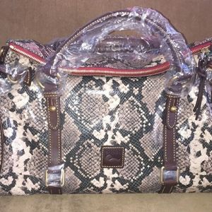 Dooney & Bourke Medium Python Satchel